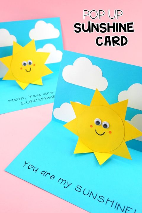 Pop Up Sunshine Card - Free Father's Day Card