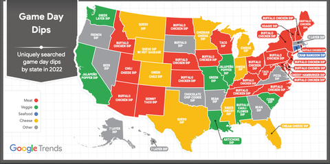 map of dips from google trends
