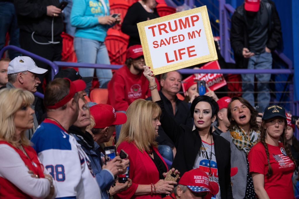 Image result for angry people at trump rally"