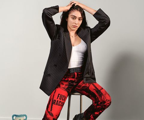 Clothing, Red, Outerwear, Fashion, Photo shoot, Jeans, Leggings, Trousers, Leg, Design, 