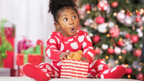 Image result for image of black excited kids unwrapping gifts