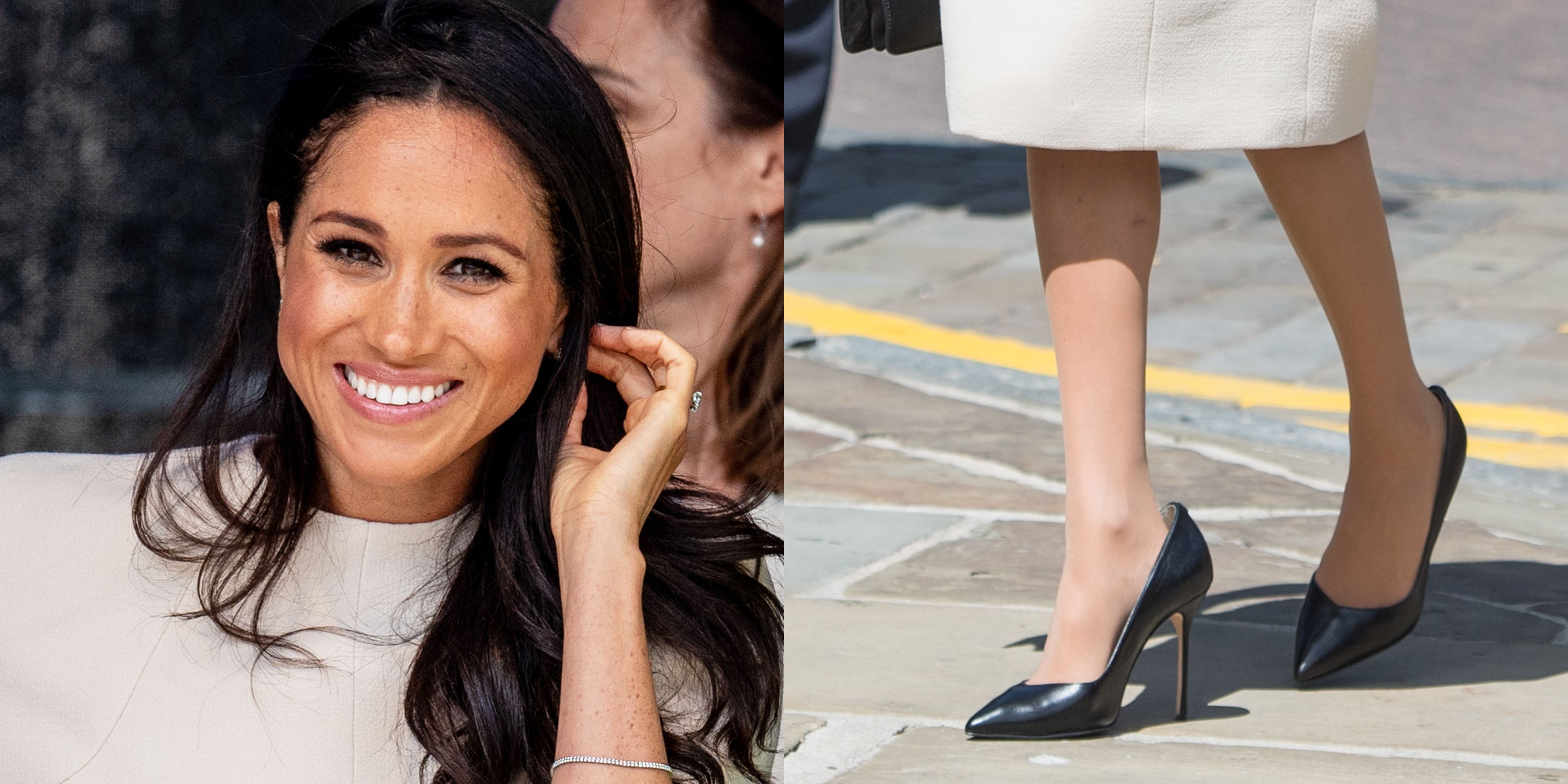 meghan markle shoes too big