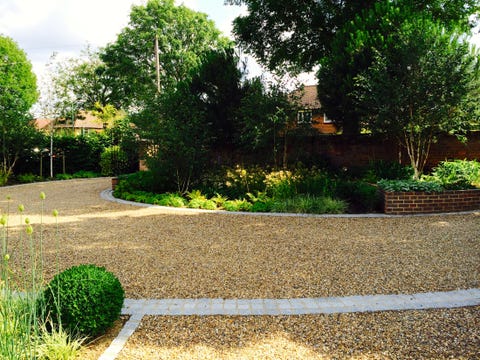 landscaped front garden and pathway