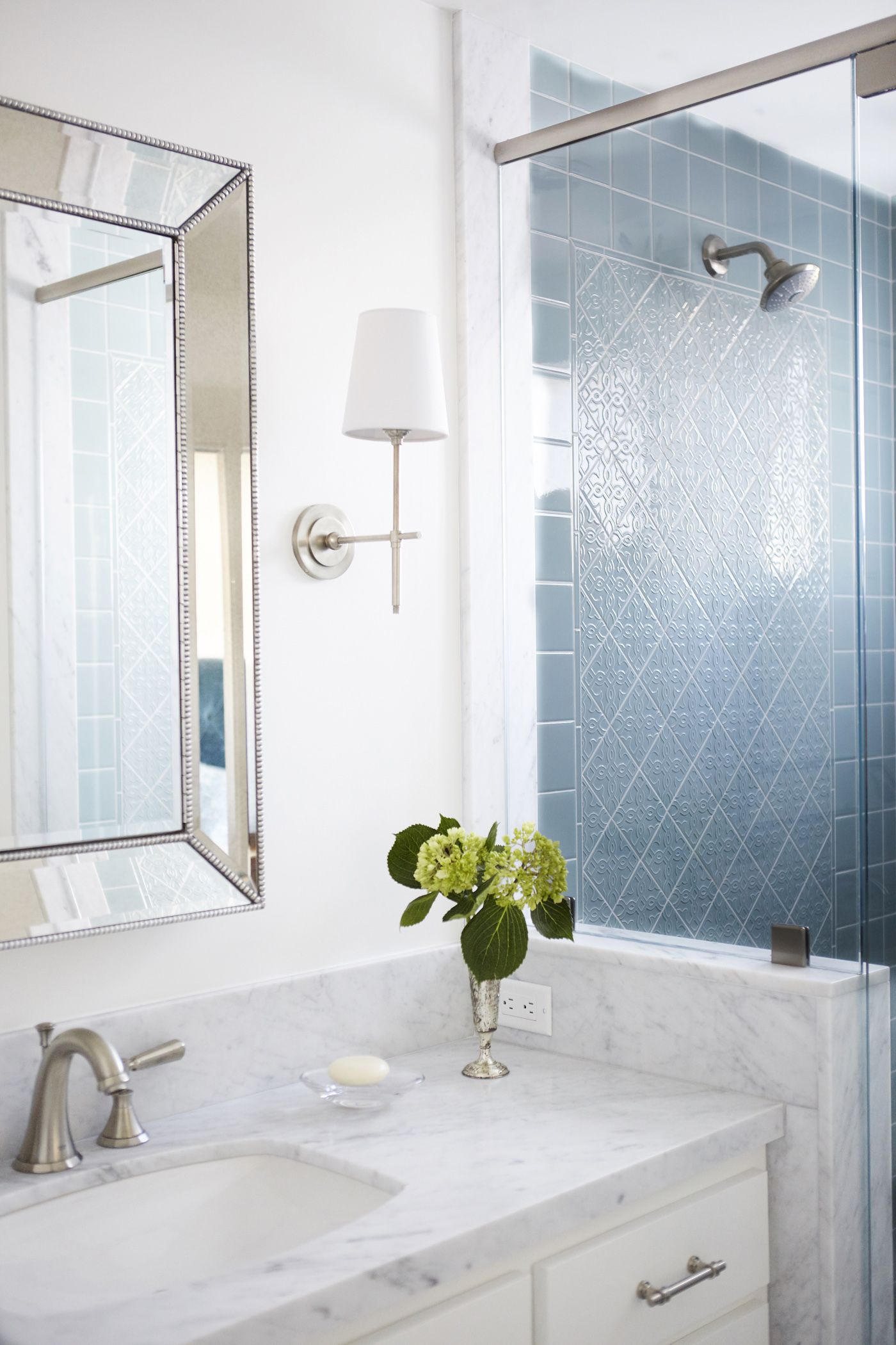 Creative Blue And Green Tiled Bathrooms, Bathroom With Blue Tile