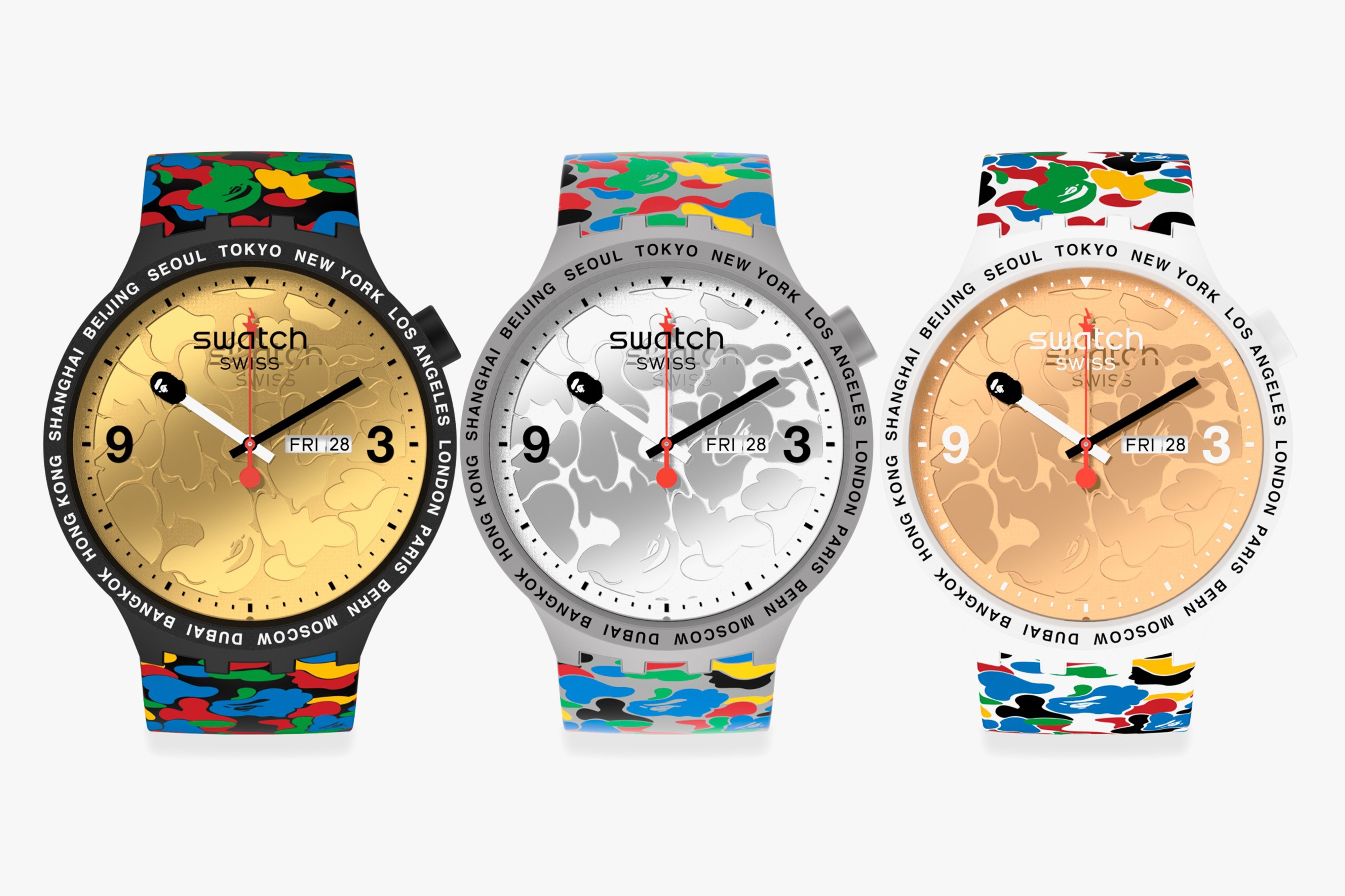 Swatch Collaborated with Bape on These Funky New Watches