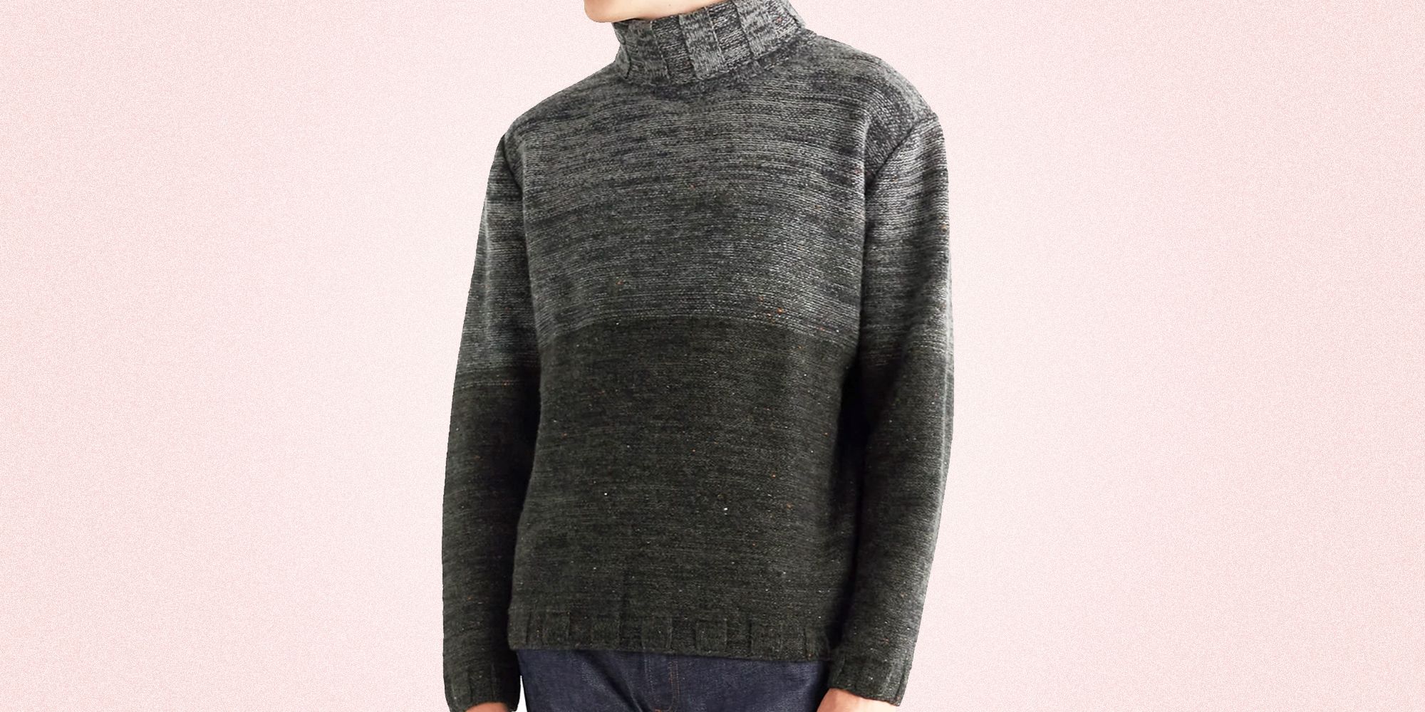 Laneus Wool Turtleneck Sweater in Black for Men Mens Clothing Sweaters and knitwear Turtlenecks 