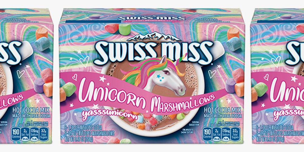 Swiss Miss Just Released Unicorn Hot Cocoa for a Warm, Colorful Sip ...