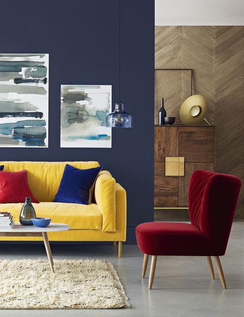 Yellow Colour Furniture Is A Big Home, What Colour Goes With Yellow Sofa