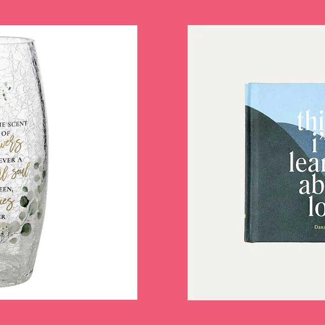 best sympathy gifts  crackle glass memorial flower vase with sympathy verse and things i've learned about loss book