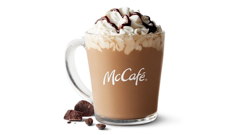 How much caffeine is in McDonalds medium coffee?