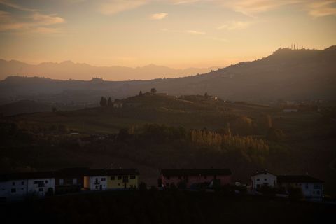 a panoramic view shows the langhe countryside from the roddi castle in roddi near alba, northwestern italy on october 23, 2018   giovanni monchiero is the dean of the unusual academy in roddi in northwestern italy and, like his father, grandfather and great grandfather, transforms "normal" dogs into expert seekers of the lucrative fungus photo by marco bertorello  afp  to go with afp story by celine cornu        photo credit should read marco bertorelloafp via getty images