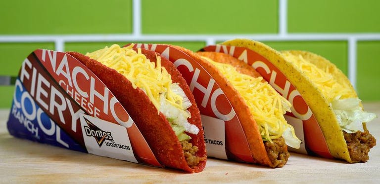 Taco Bell Doritos Locos Tacos