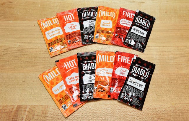 Packets Of Taco Bell Hot Sauce Are Being Listed Online For Thousands