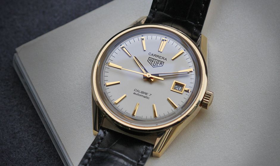 tag heuer carrera calibre 7 gold