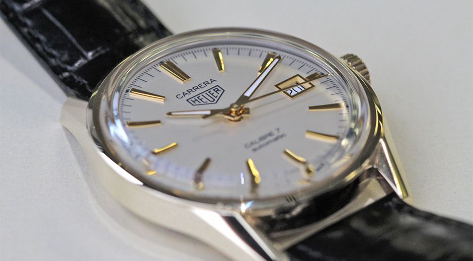 tag heuer carrera calibre 7 gold