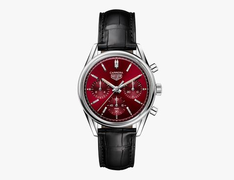 tag heuer carrera watch red dial