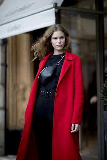 Clothing, Outerwear, Street fashion, Cape, Red, Fashion, Coat, Overcoat, Mantle, Fashion model, 