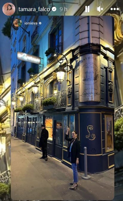 Tamara Falco in Paris tamara falco