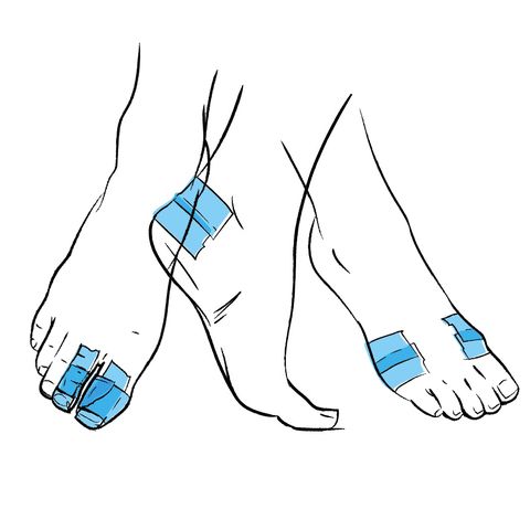 How to tape your feet with plasters to stop blisters when running