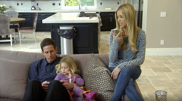 tarek el moussa med taylor el moussa og christina el moussa på flip or flop