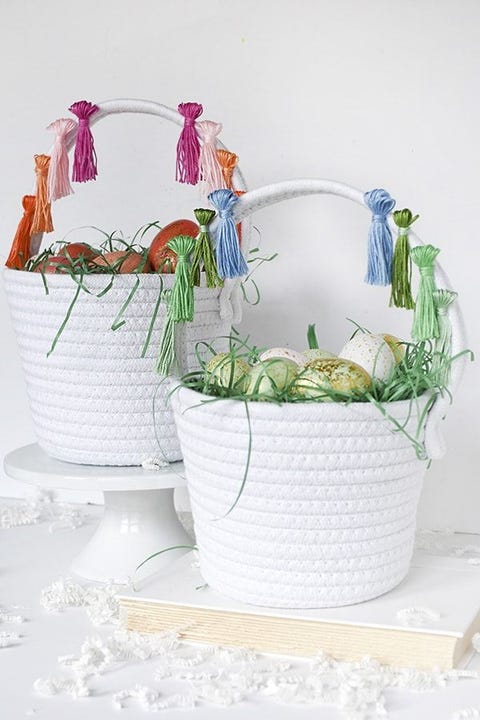 tassel easter basket