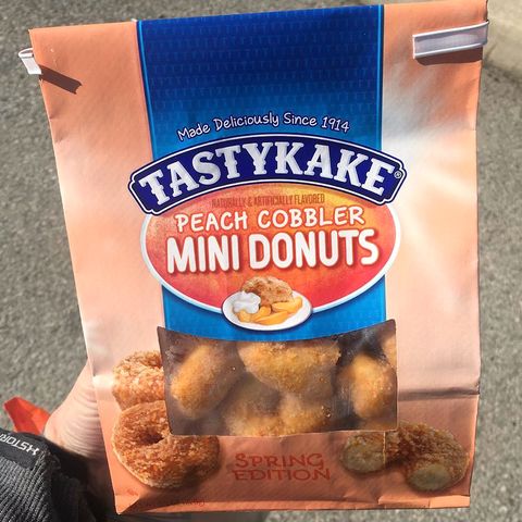 Tastykake's Peach Cobbler Mini Donuts
