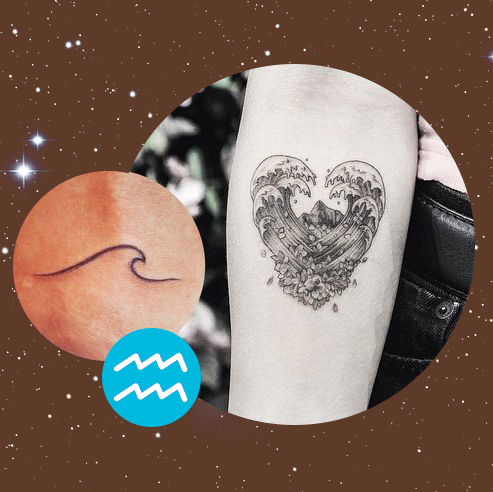 40 Aquarius Tattoos Ideas Of 21 Best Astrology Tattoos