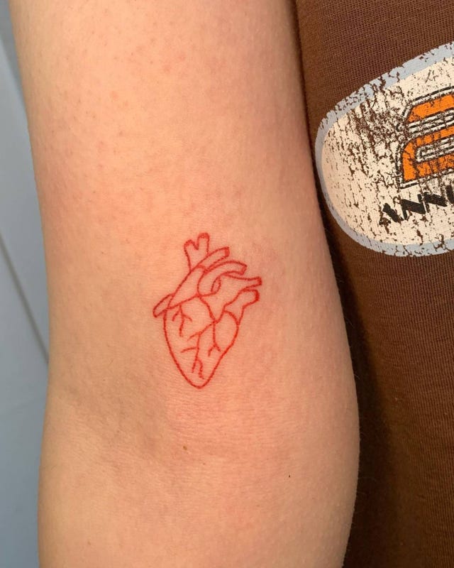 15 tatuajes de corazón muy bonitos de Instagram