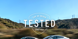 Porsche Taycan and Tesla Model S range test