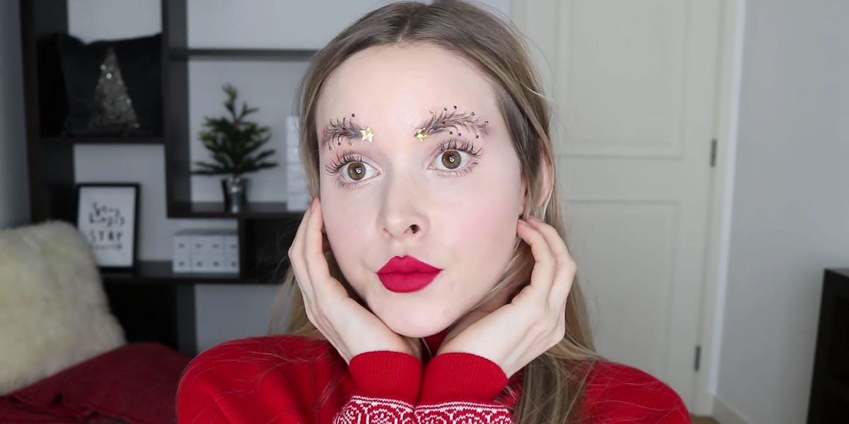 You Need To Wear These Christmas Tree Brows To Every Holiday Party This Year