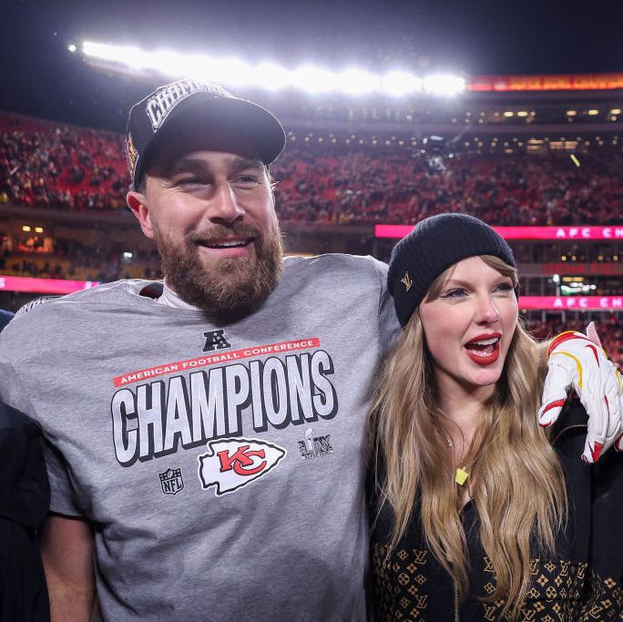 Taylor and Travis Threw an Exclusive Party Last Night to Celebrate the Chiefs Heading to the Super Bowl