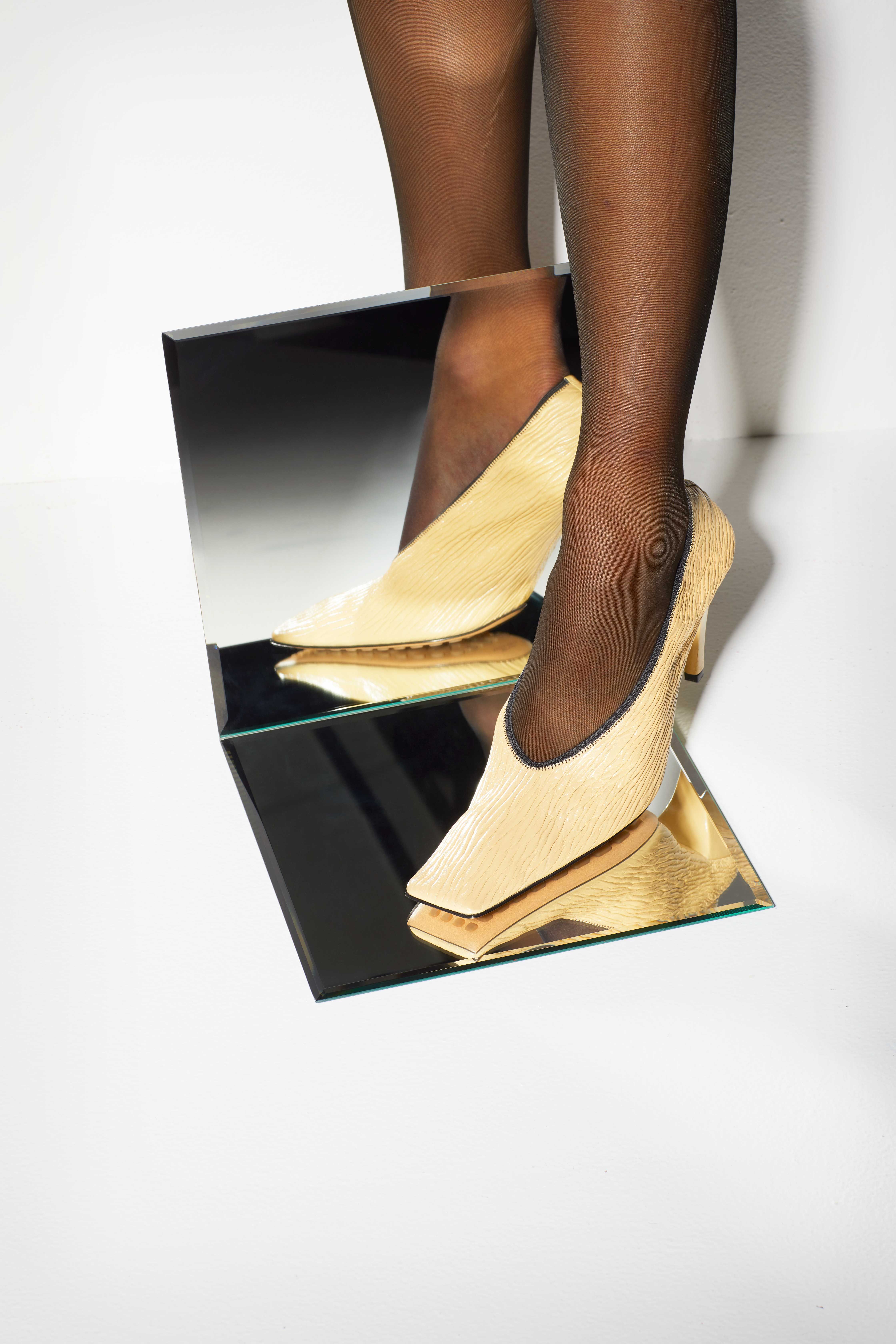 The Square-Toed Heel Is Back Thanks to 