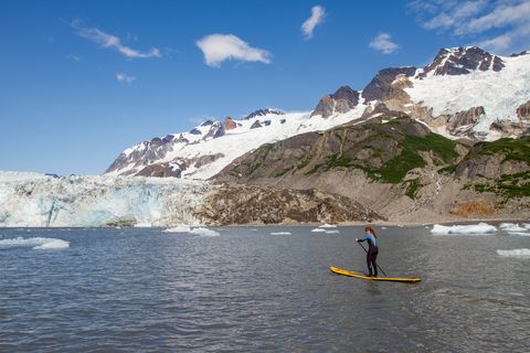 outdoor activities in alaska with within the wild, paddle boarding, tutka bay