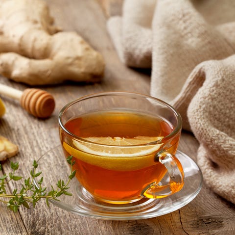 tea with ginger, lemon tea with ginger, lemon