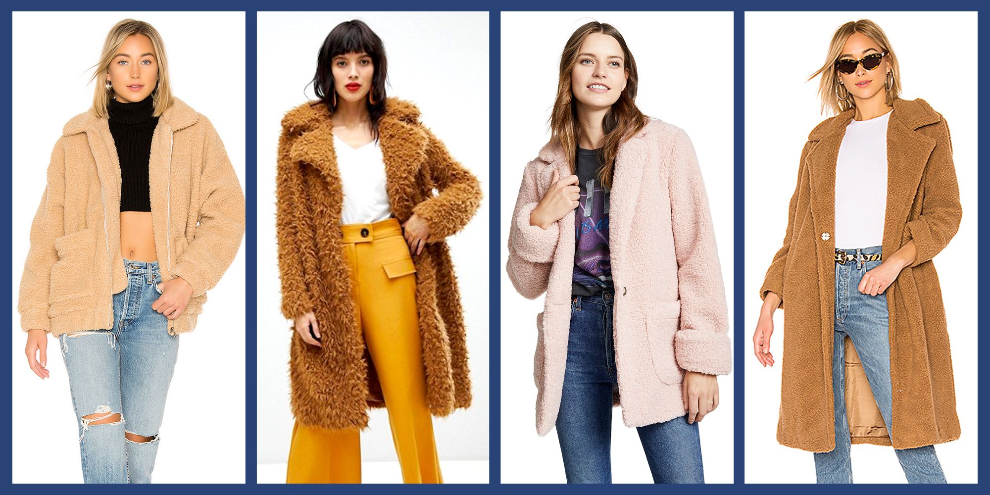 Womens Coats Plus Winter,2019 Fleece Hooded Open Front Long Sleeve Fuzzy Sherpa Floral Warm Two Pockets Coat Jacket Outwear 