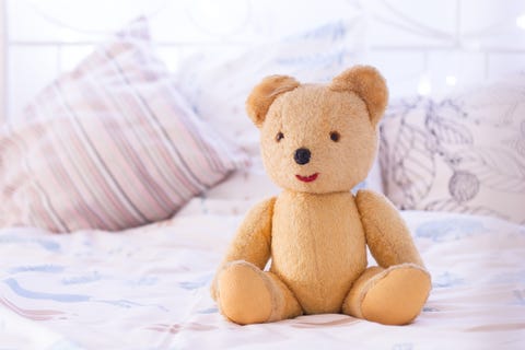 Teddy Bear on Bed Teddy Bear on Bed