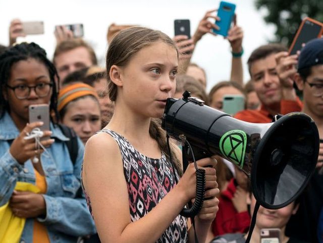Teen Activist Greta Thunberg Joins Climate Strike Outside The White House