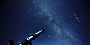 Telescope pointed at the Milky Way Galaxy