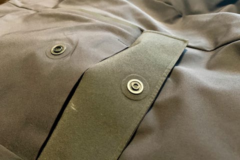 close up of the pocket on a ten thousand jacket