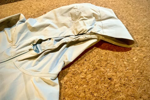 the hood of a ten thousand lightweight jacket