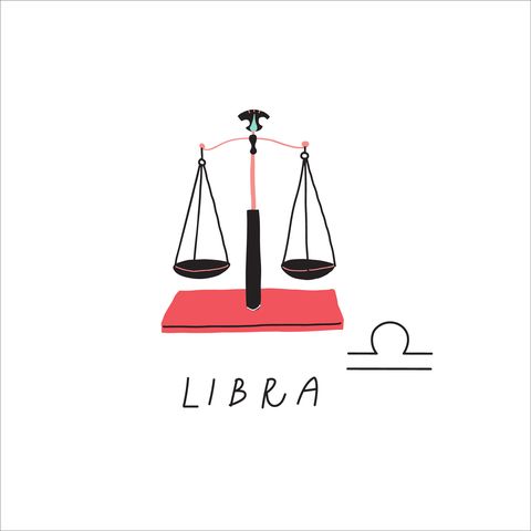 libra zodiac sign icon stylized vector illustration