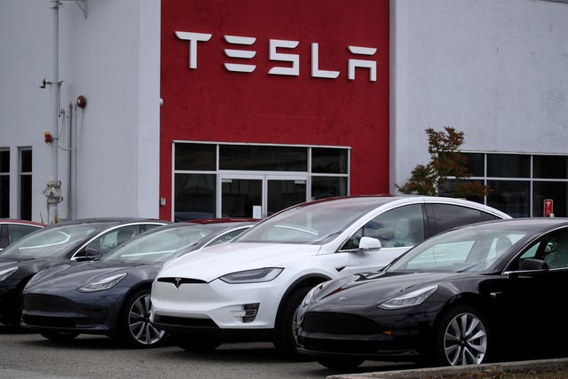 teslas at dealership