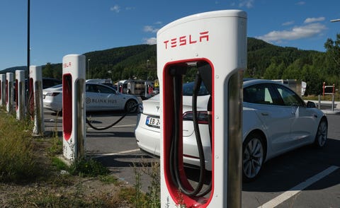 supercharger tesla di norwegia