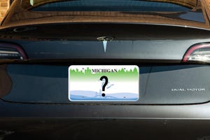 Tesla Model 3 vanity plate