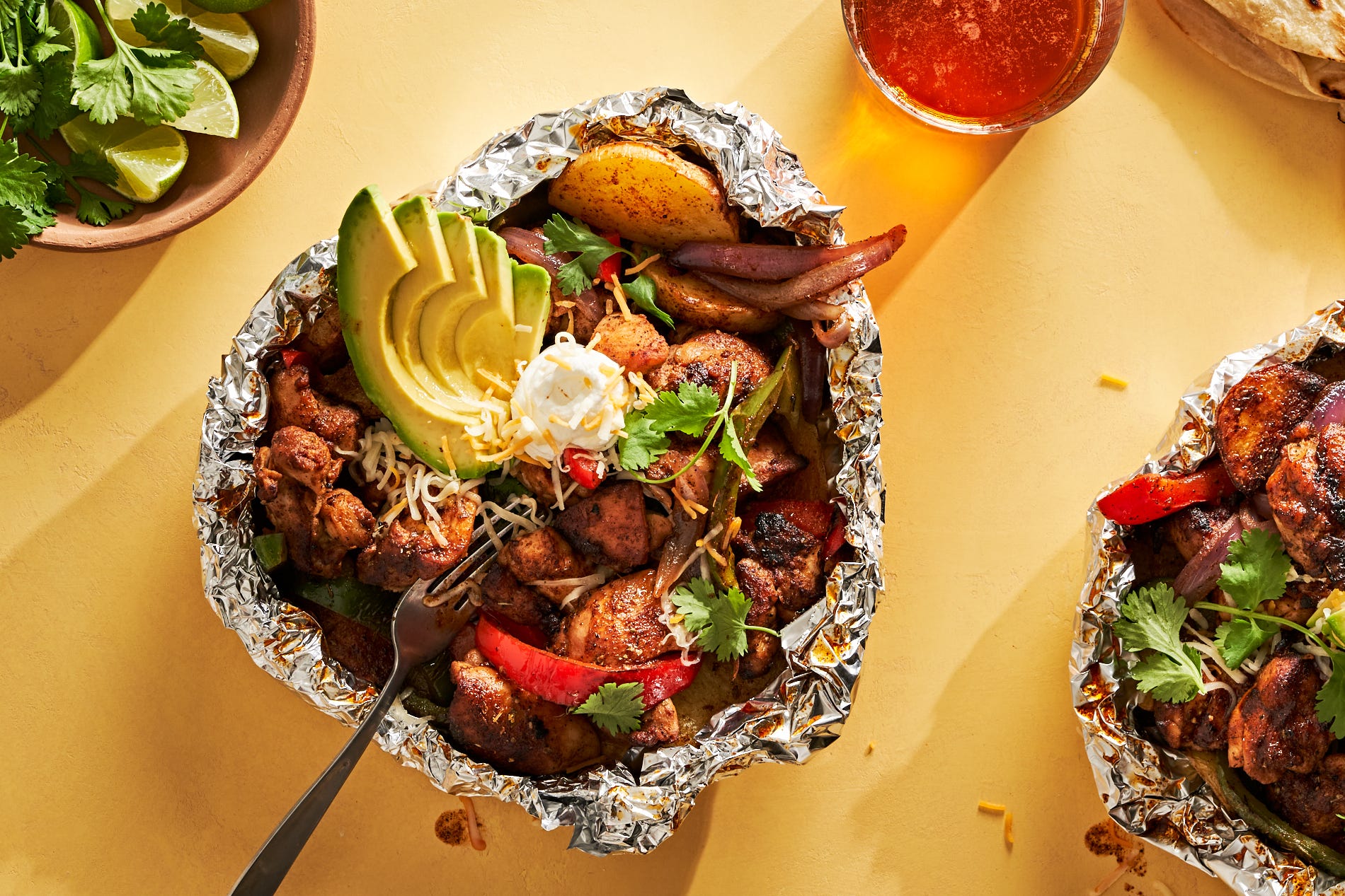 Tex-Mex Chicken Fajita Foil Packs Are The Dream Summer Dinner