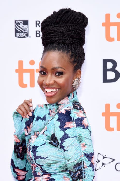 Best Natural Hairstyles: Teyonah Parris Braids 2018 Toronto International Film Festival