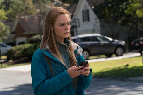 the girl from plainville “can’t fight this feeling” episode 104 as the threat of legal action mounts, gail and david hire a lawyer to represent their daughter co and lynn struggle with their pasts and michelle tries to help coco settle into a new normal michelle elle fanning, shown photo by steve dietlhulu