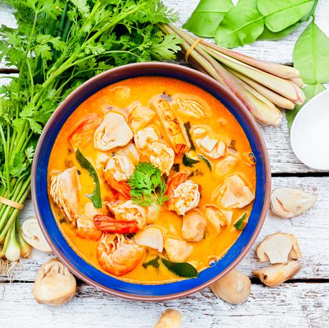 Thai tom yum kung soup