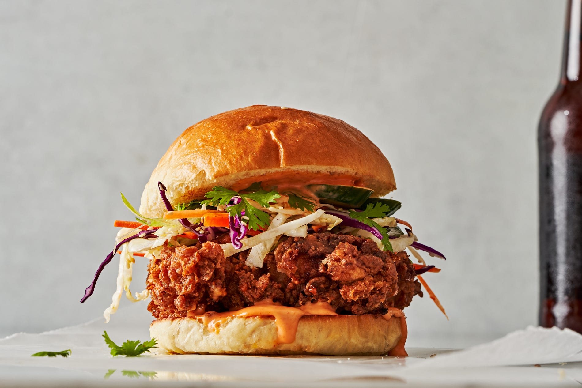 Our Thai Fried Chicken Sandwich Is Spicy, Sweet, & Extra Crispy