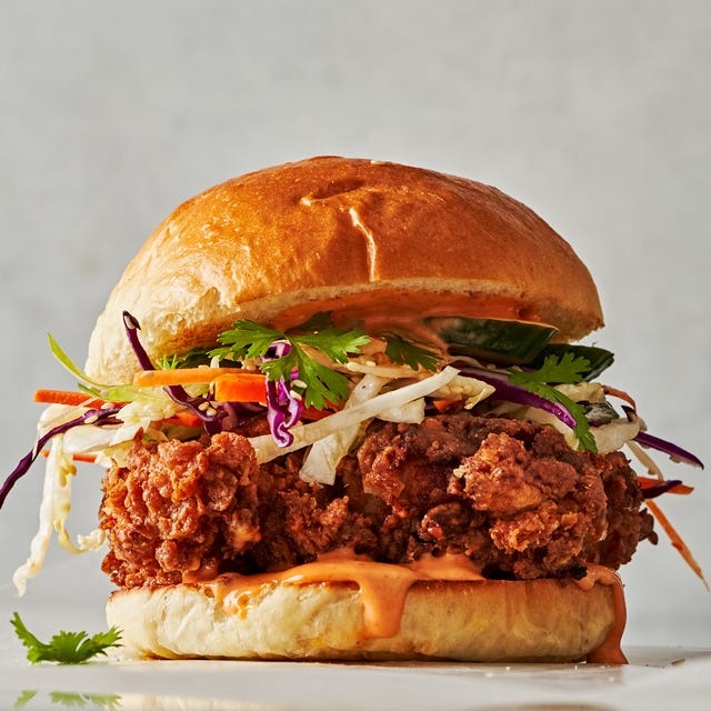 Thai Fried Chicken Sandwich - Delish.com thai fried chicken sandwich
